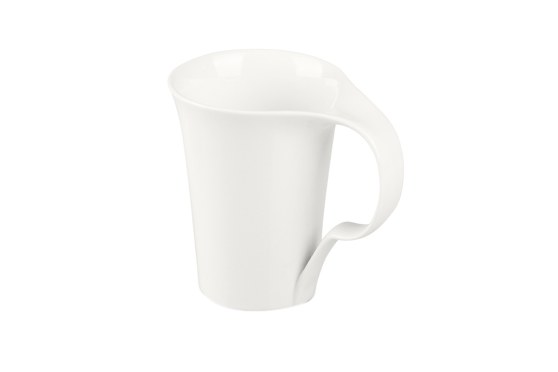 Taza Super Mug para desayuno porcelana blanca 500 mL Ovum - Ovum